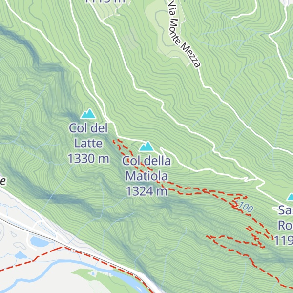 Map of Col della Matiola