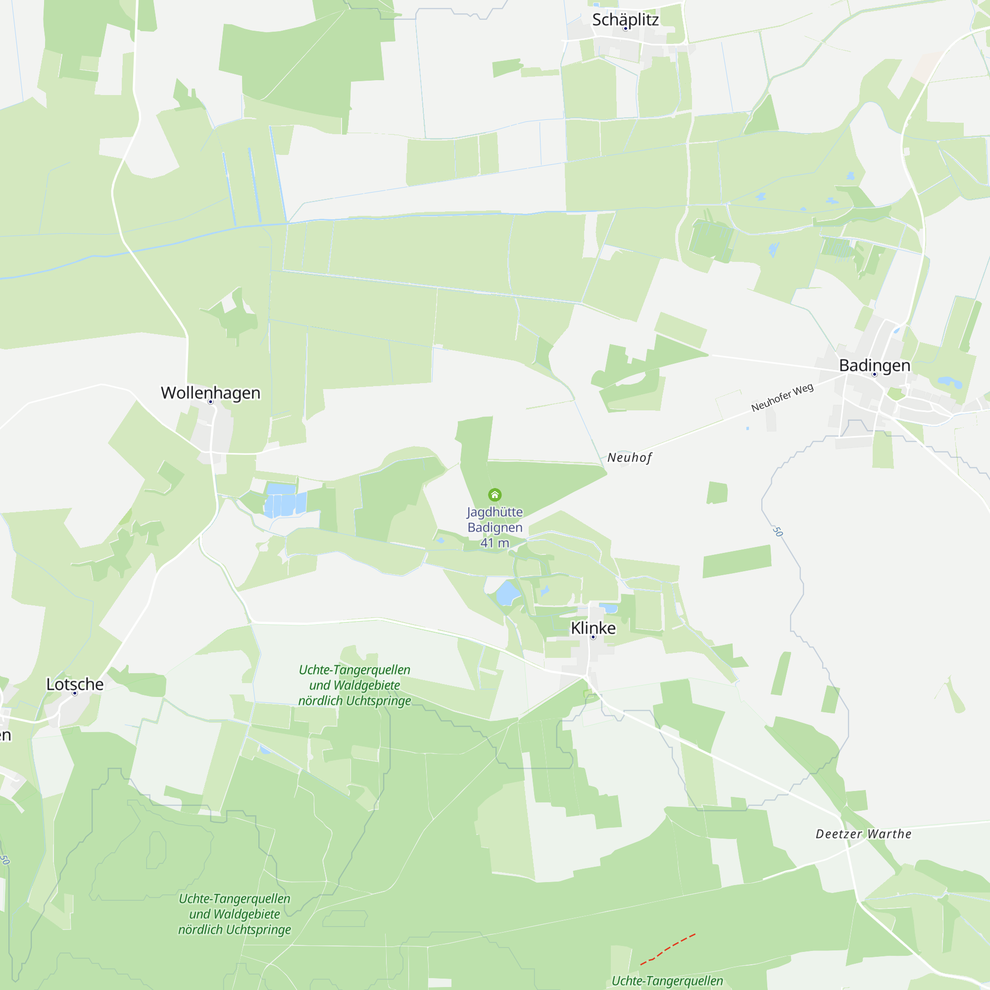 Jagdhütte Badignen map
