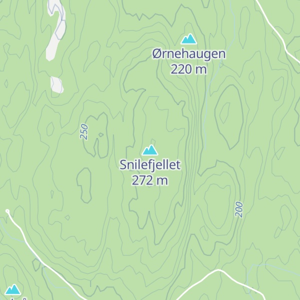 Map of Snilefjellet