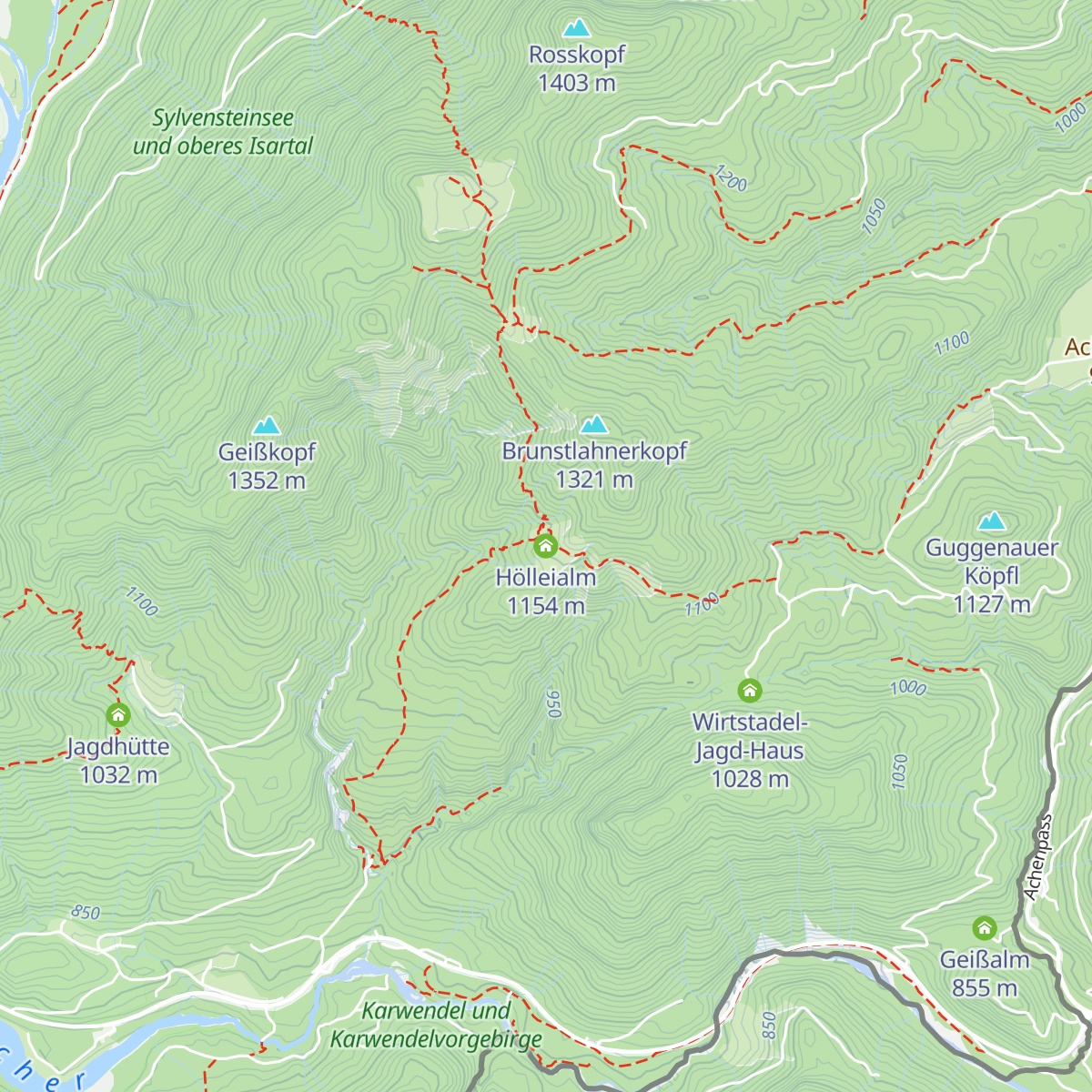 Hölleialm map
