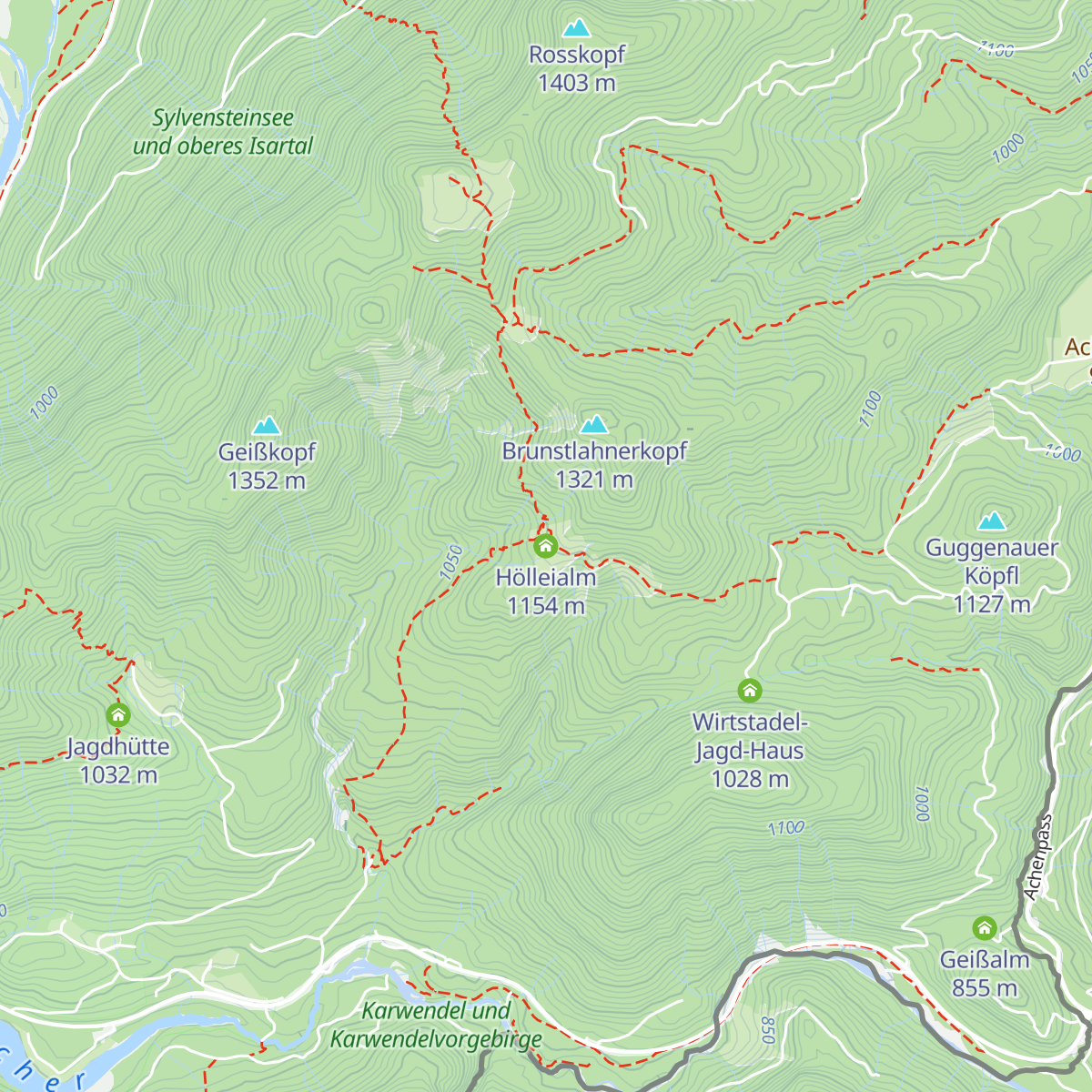 Hölleialm map