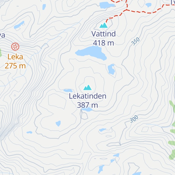 Map of Lekatinden