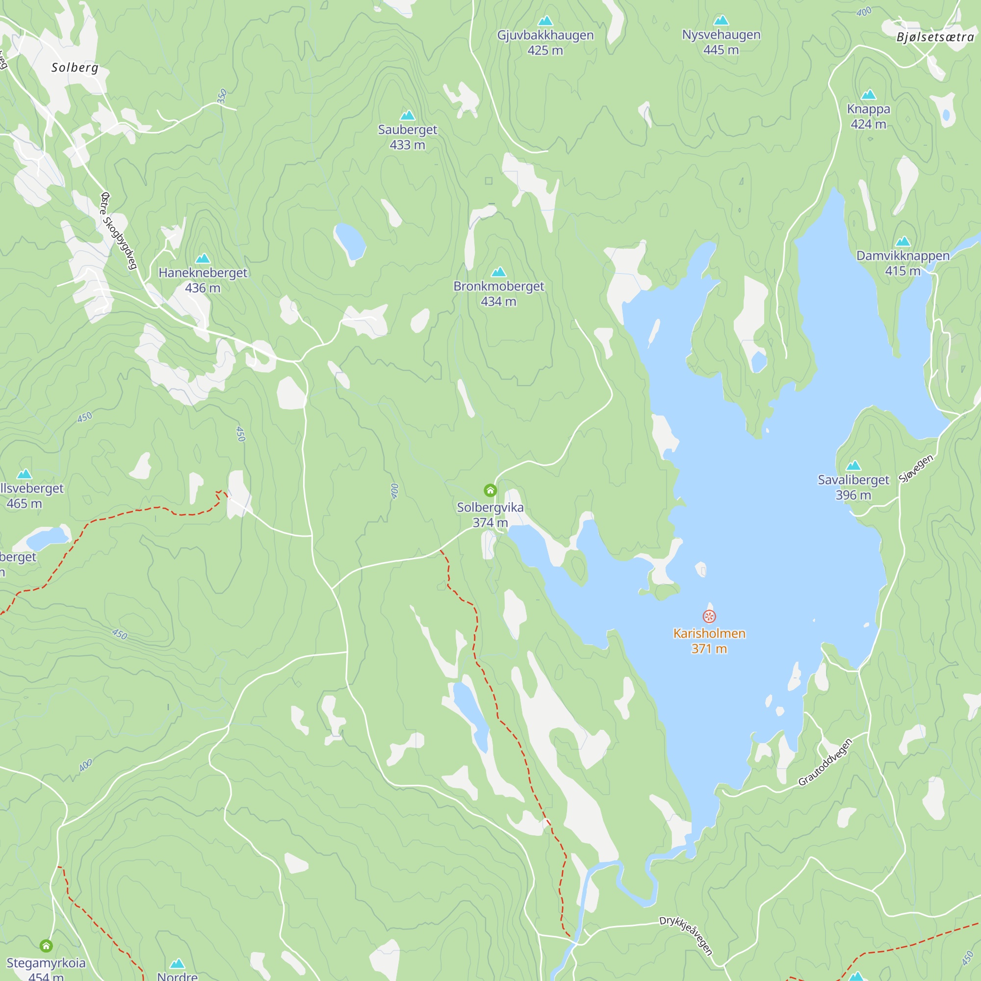 Solbergvika map