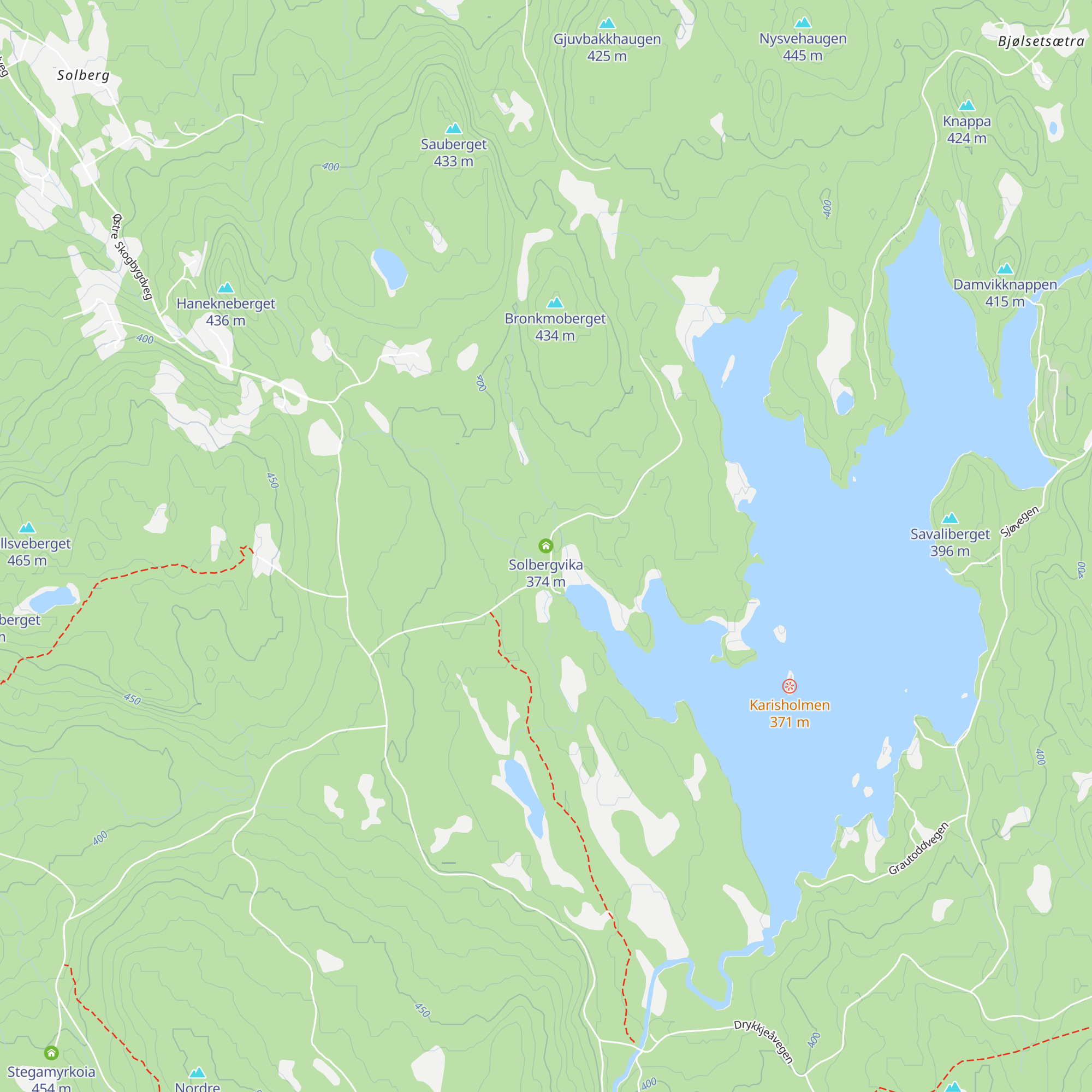 Solbergvika map
