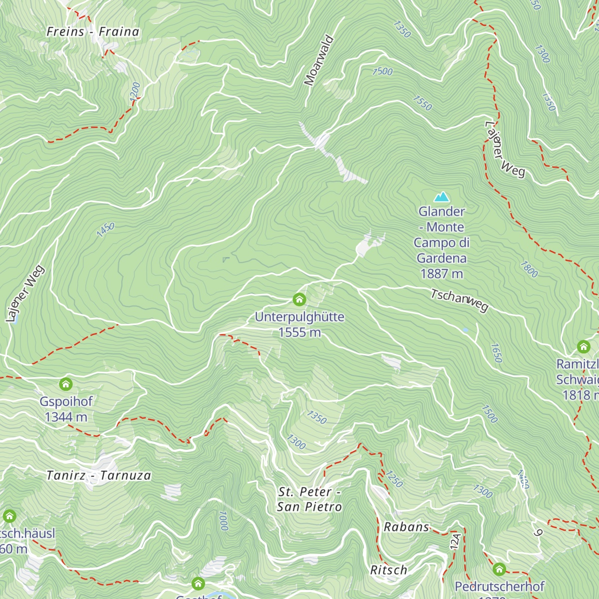 Unterpulghütte map