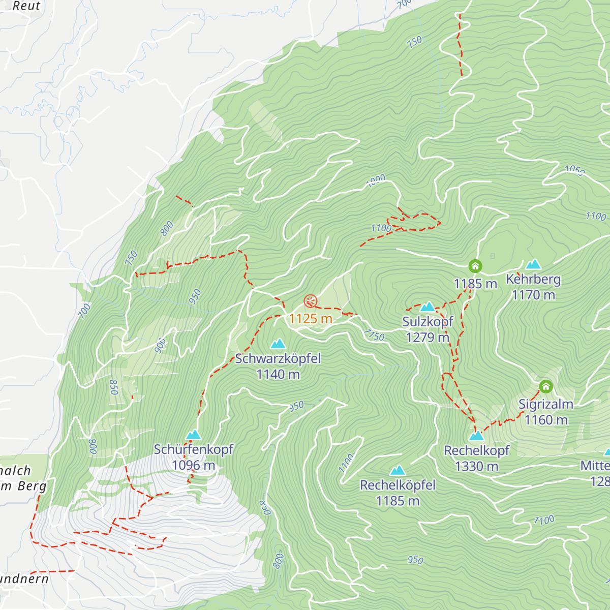 Schwaiger-Alm map