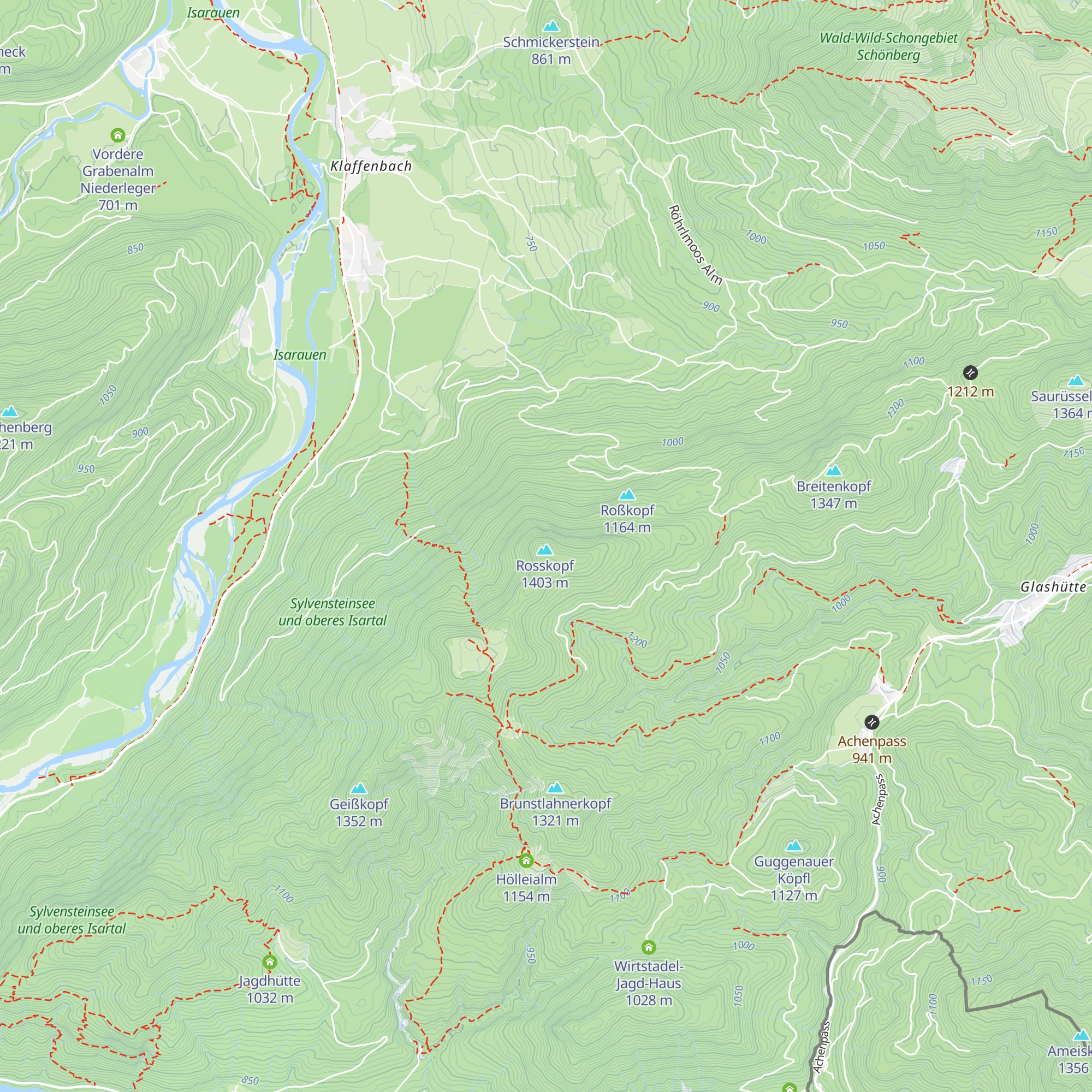 Rosskopfhütte map
