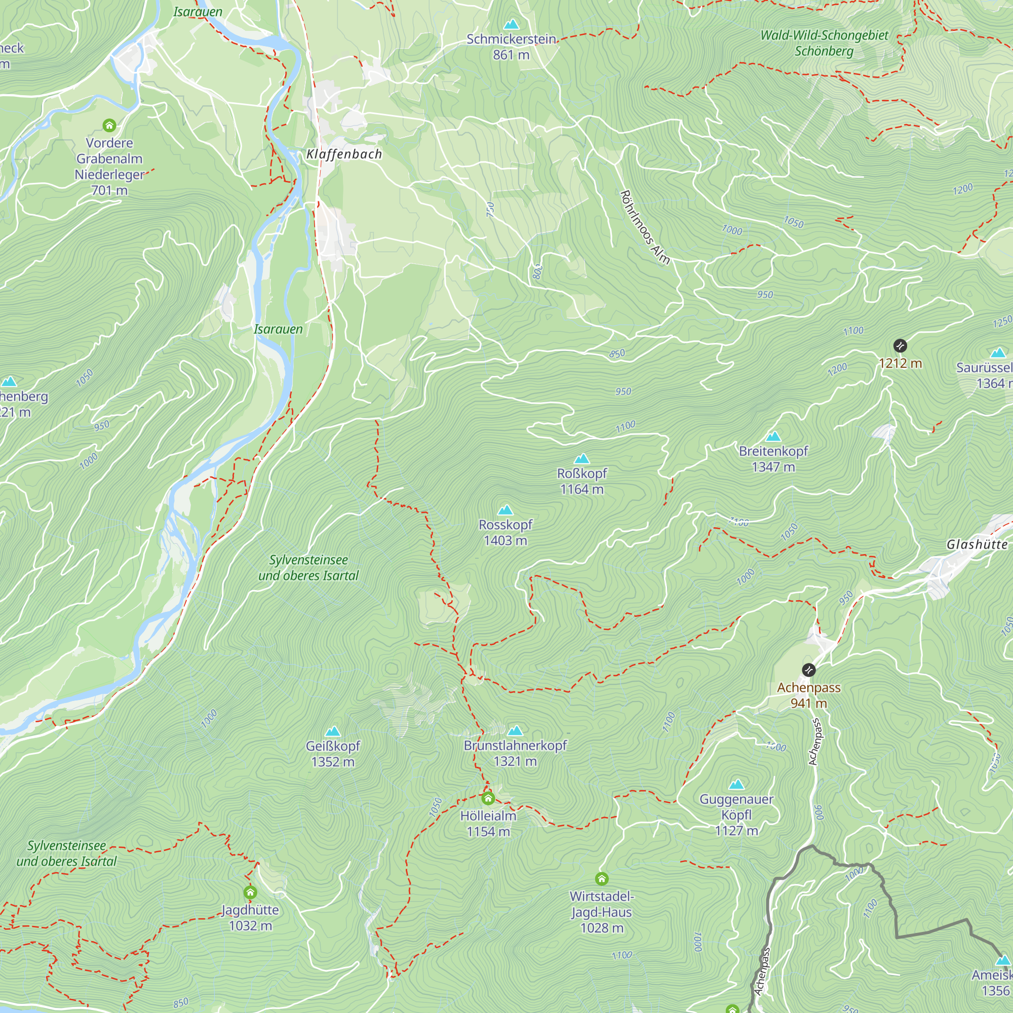 Rosskopfhütte map