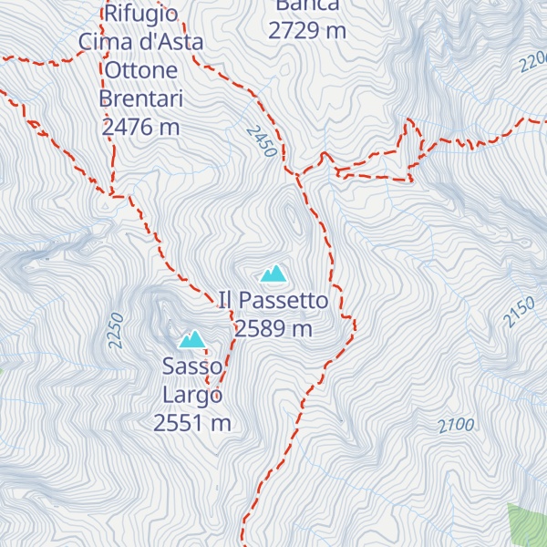 Map of Il Passetto