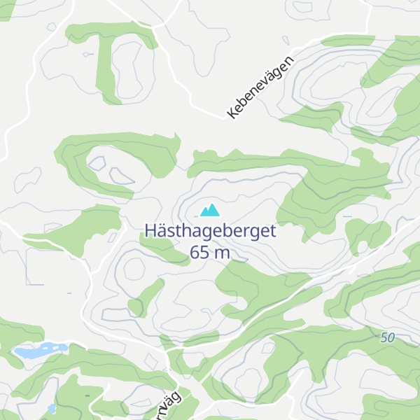Map of Hästhageberget