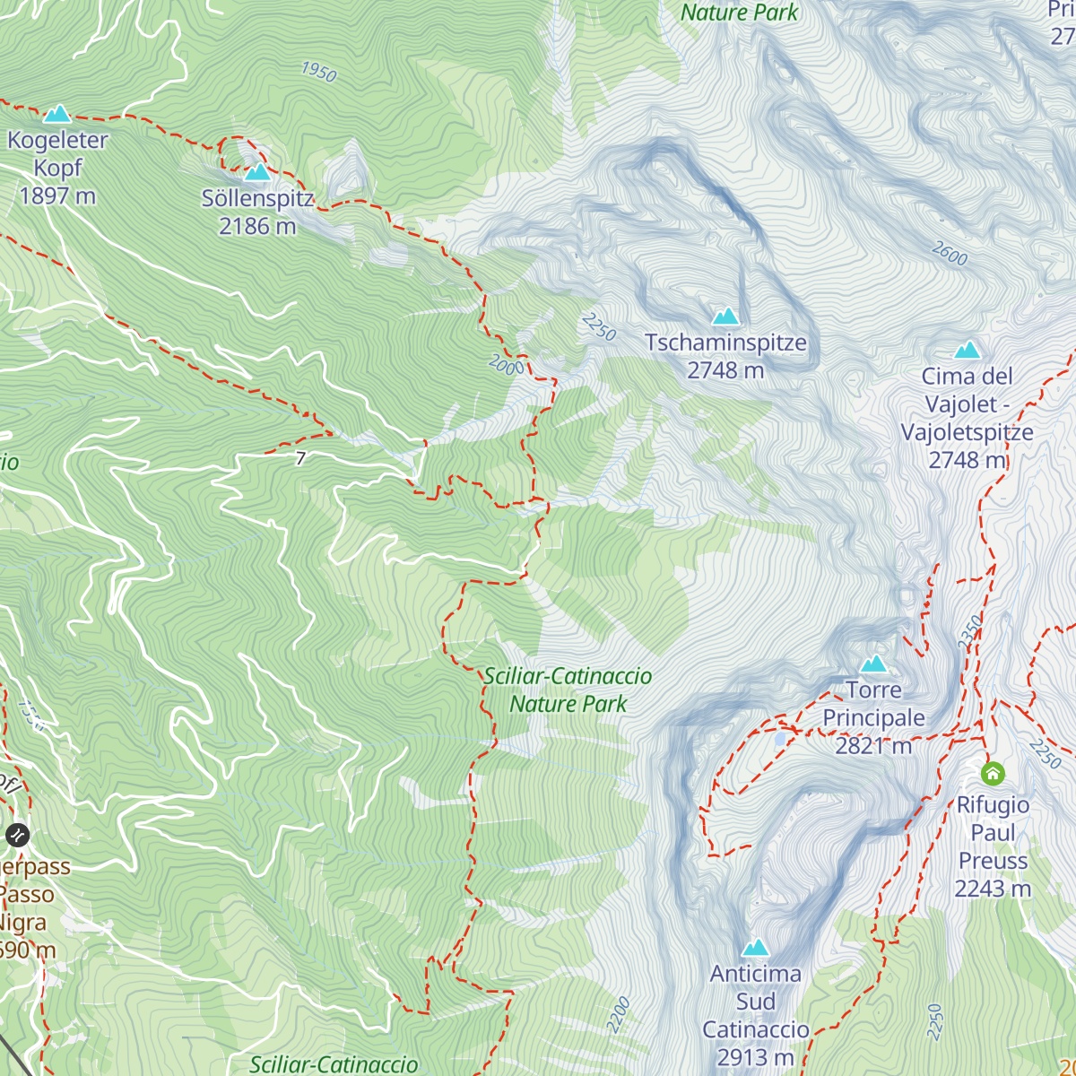 Haniger Schwaige - Malga Haniger map
