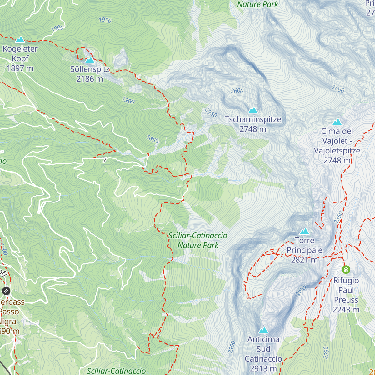 Haniger Schwaige - Malga Haniger map