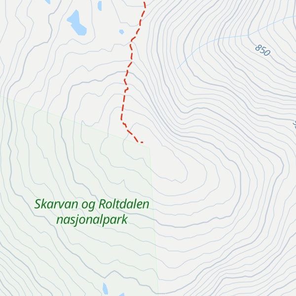 Map of Fonnfjellet