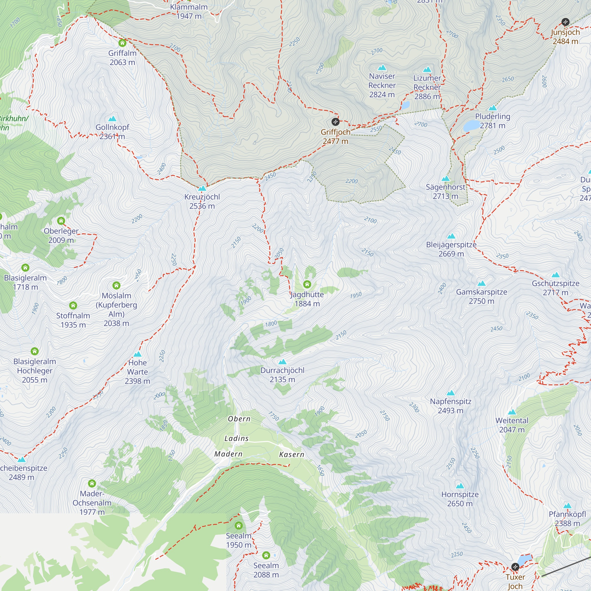 Florian-Hütte map