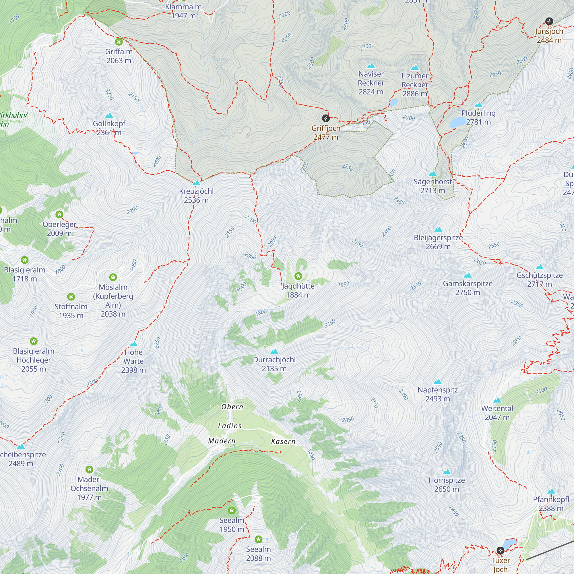 Florian-Hütte map