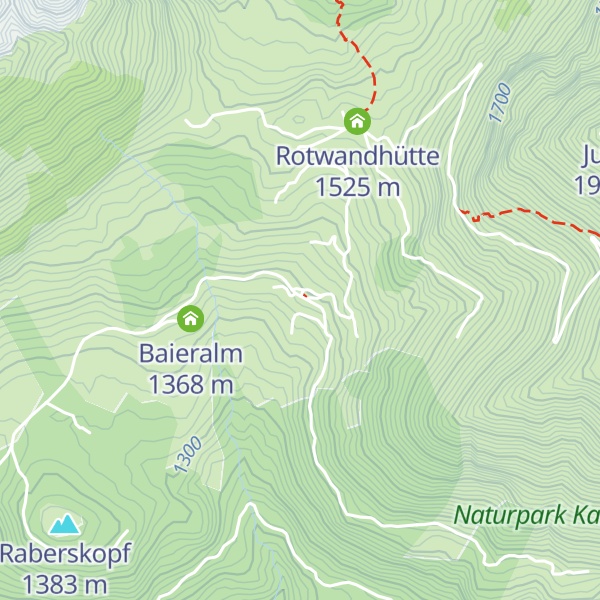 Map of Rotwandalm Niederleger