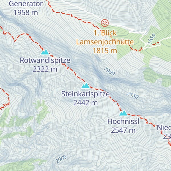 Map of Steinkarlspitze