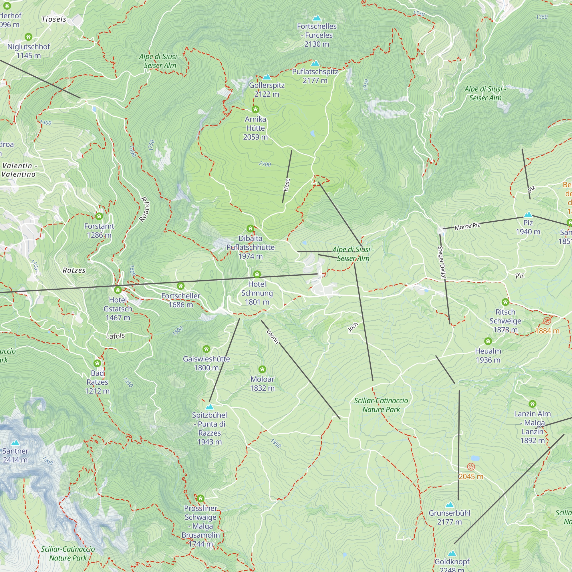 Hotel Rosa Eco Alpin Spa Resort map