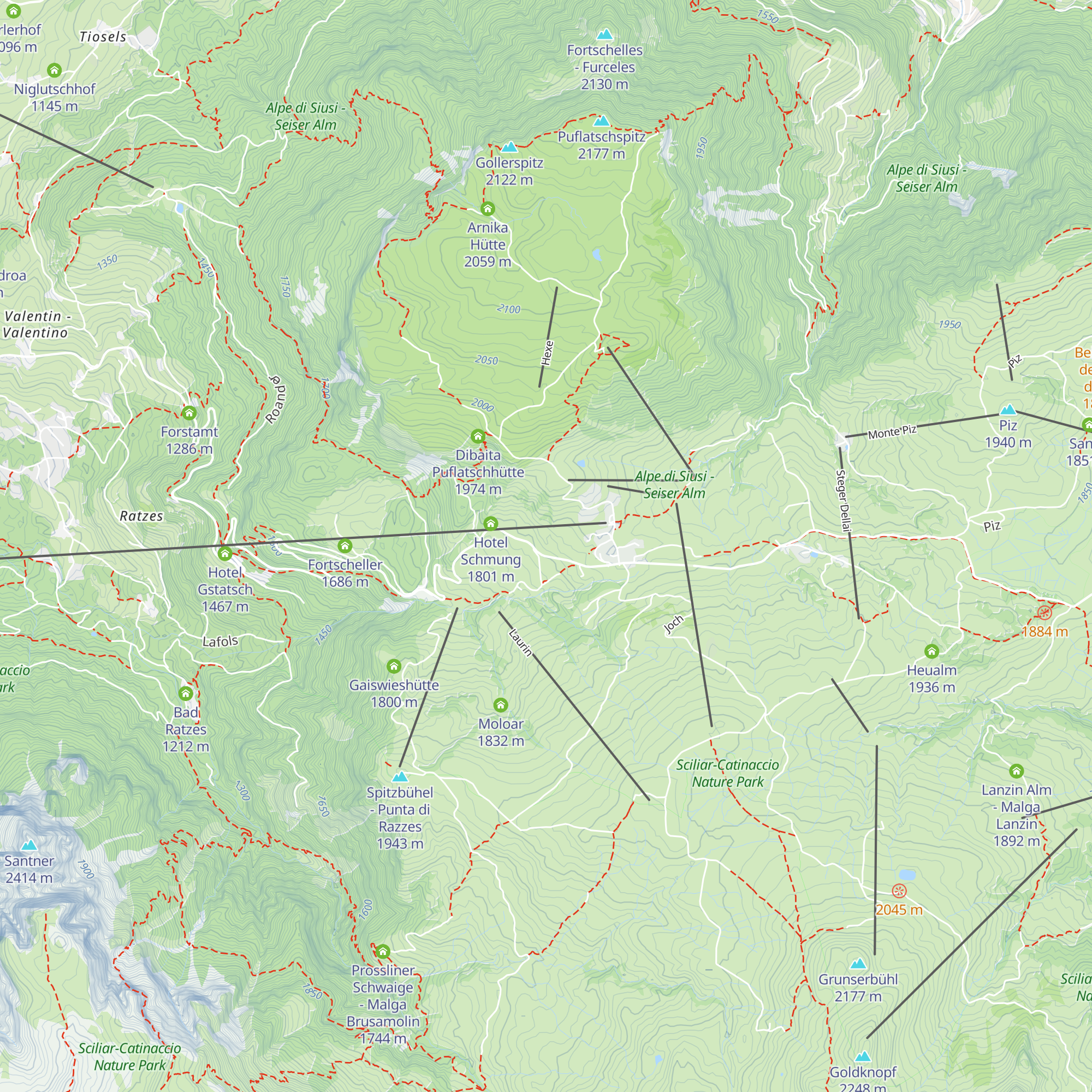 Hotel Rosa Eco Alpin Spa Resort map