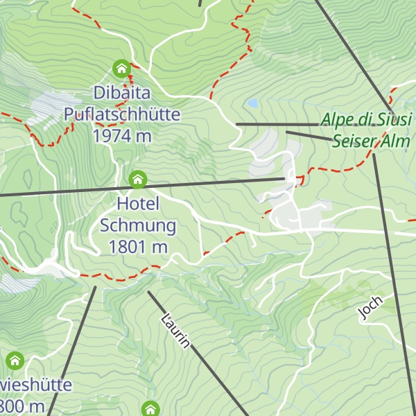 Map of Hotel Rosa Eco Alpin Spa Resort
