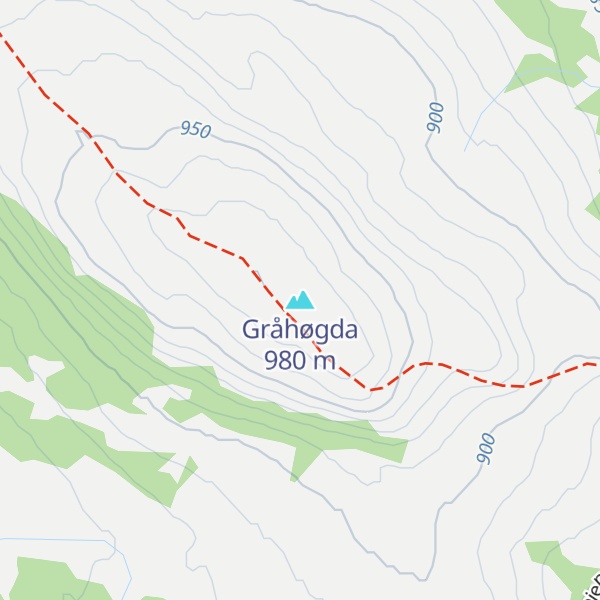 Map of Gråhøgda
