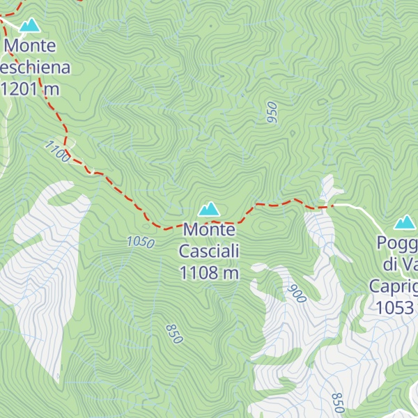 Map of Monte Casciali