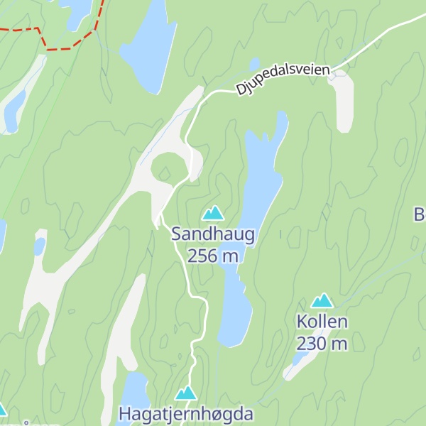 Map of Sandhaug