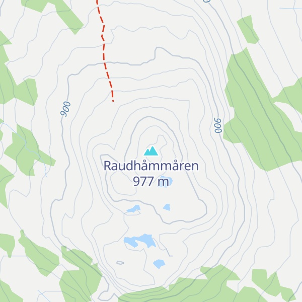 Map of Raudhåmmåren