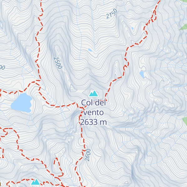 Map of Col del vento
