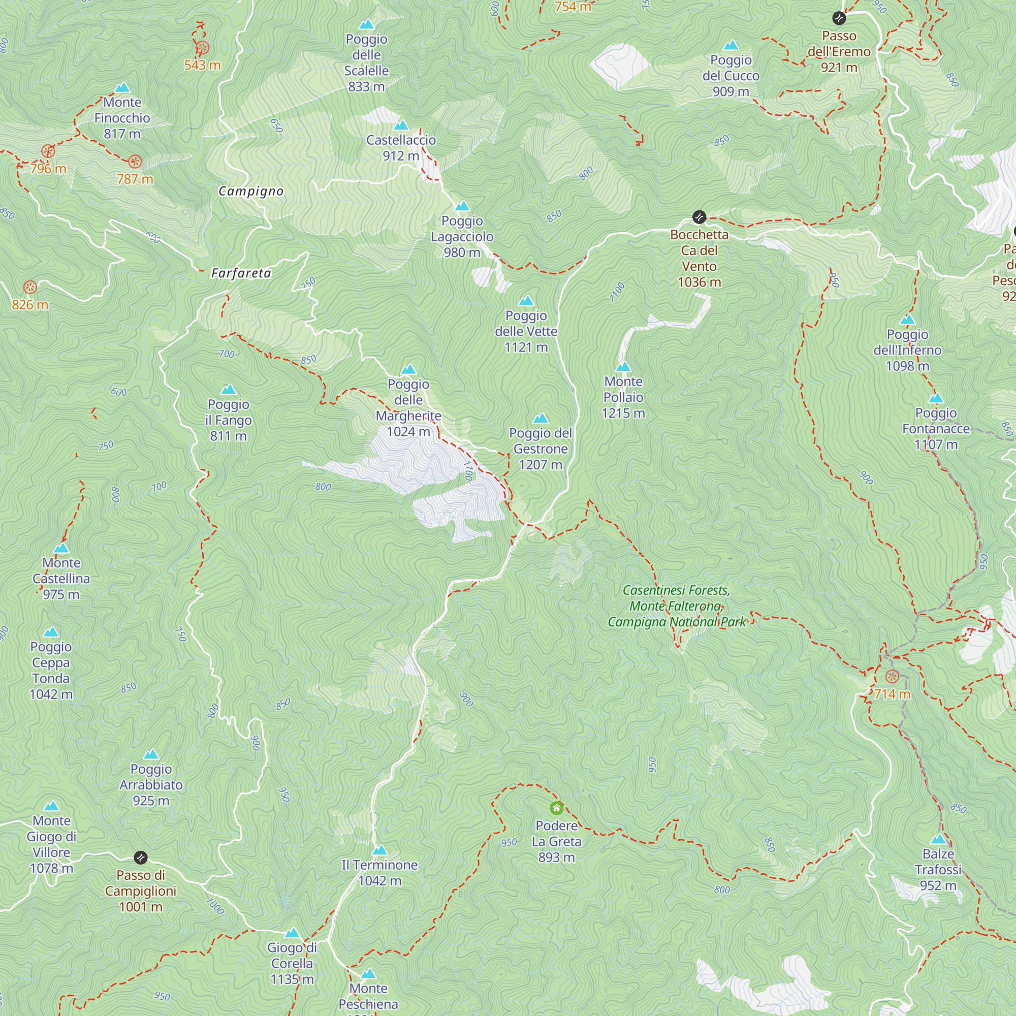 Capanna del Partigiano map