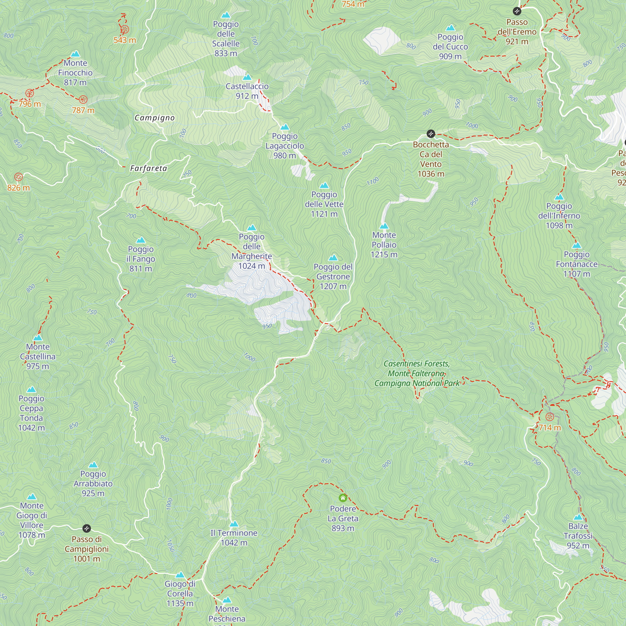 Capanna del Partigiano map