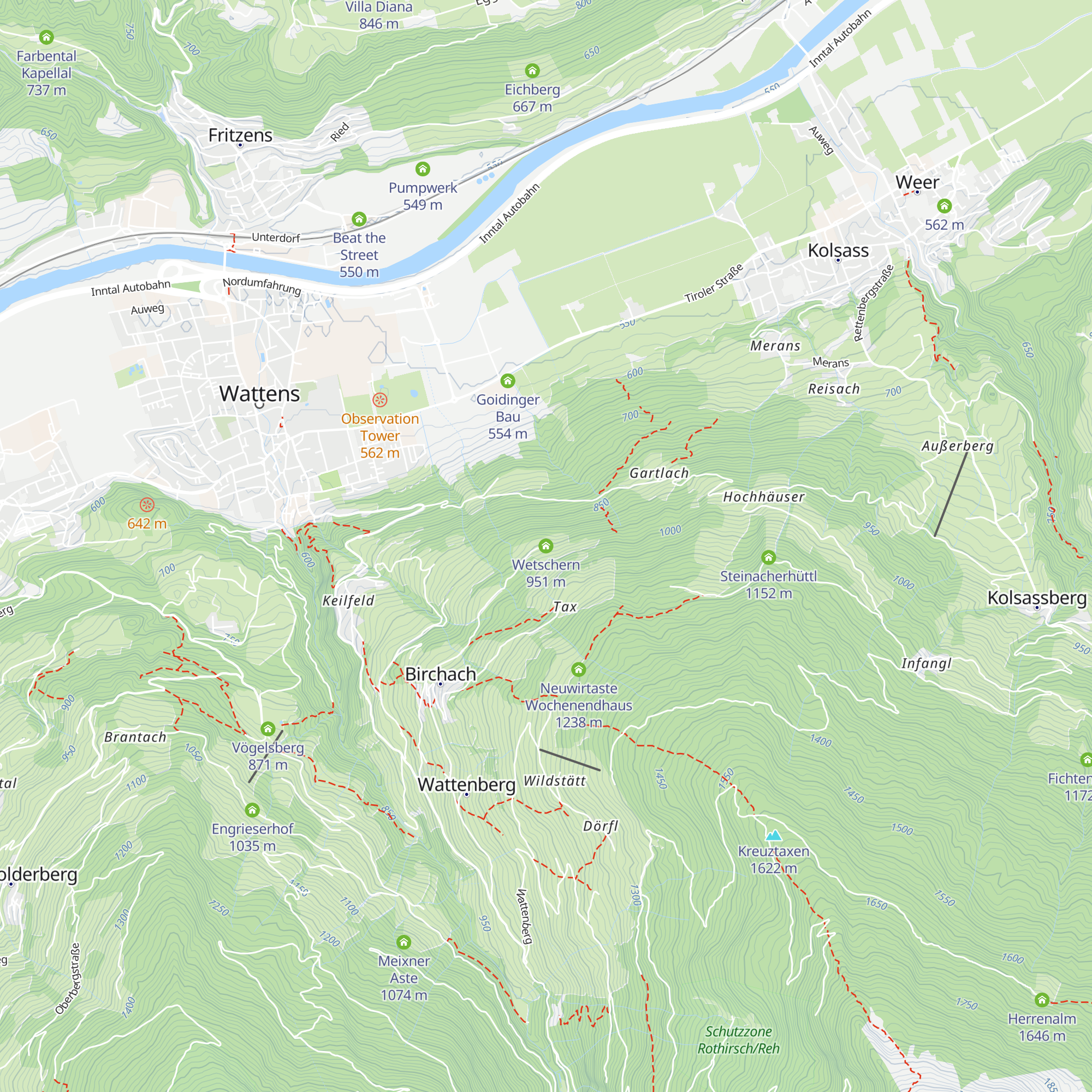 Wetschern map
