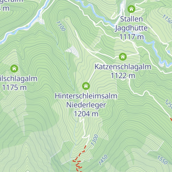 Map of Hinterschleimsalm Niederleger