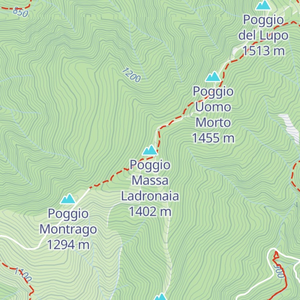 Map of Poggio Massa Ladronaia