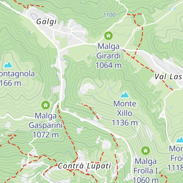 Map of Malga Monte Xillo