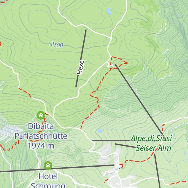 Map of Tschötsch Alm