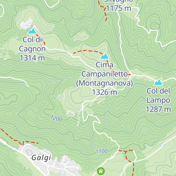 Map of Malga Montagnanova Davanti