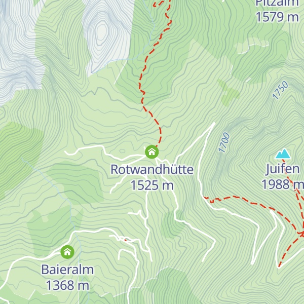 Map of Rotwandhütte