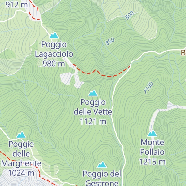 Map of Poggio delle Vette