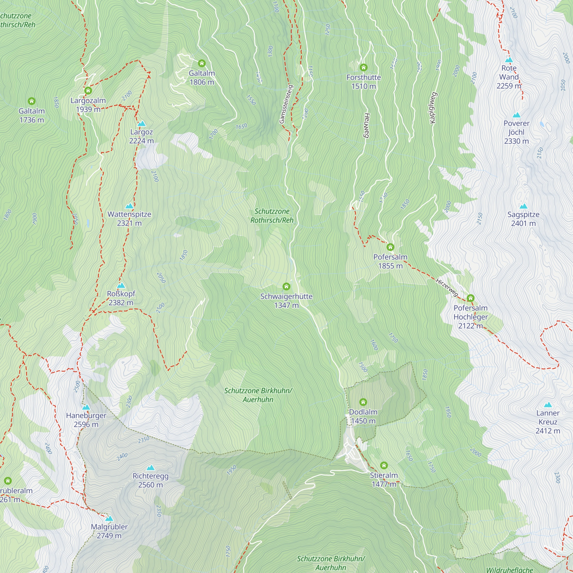 Schwaigerhütte map