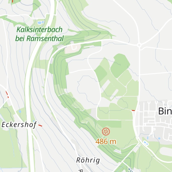 Map of Bindlacher Berg