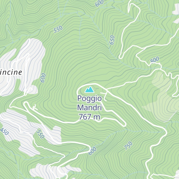 Map of Poggio Mandri