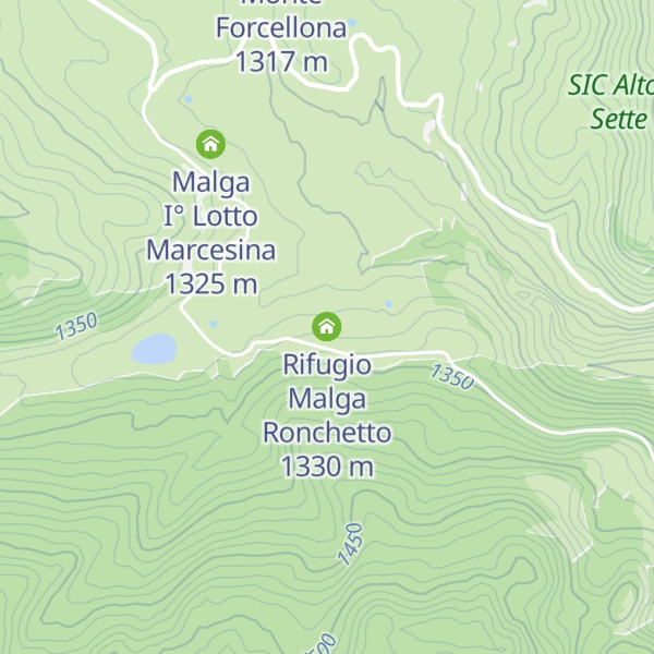 Map of Rifugio Malga Ronchetto
