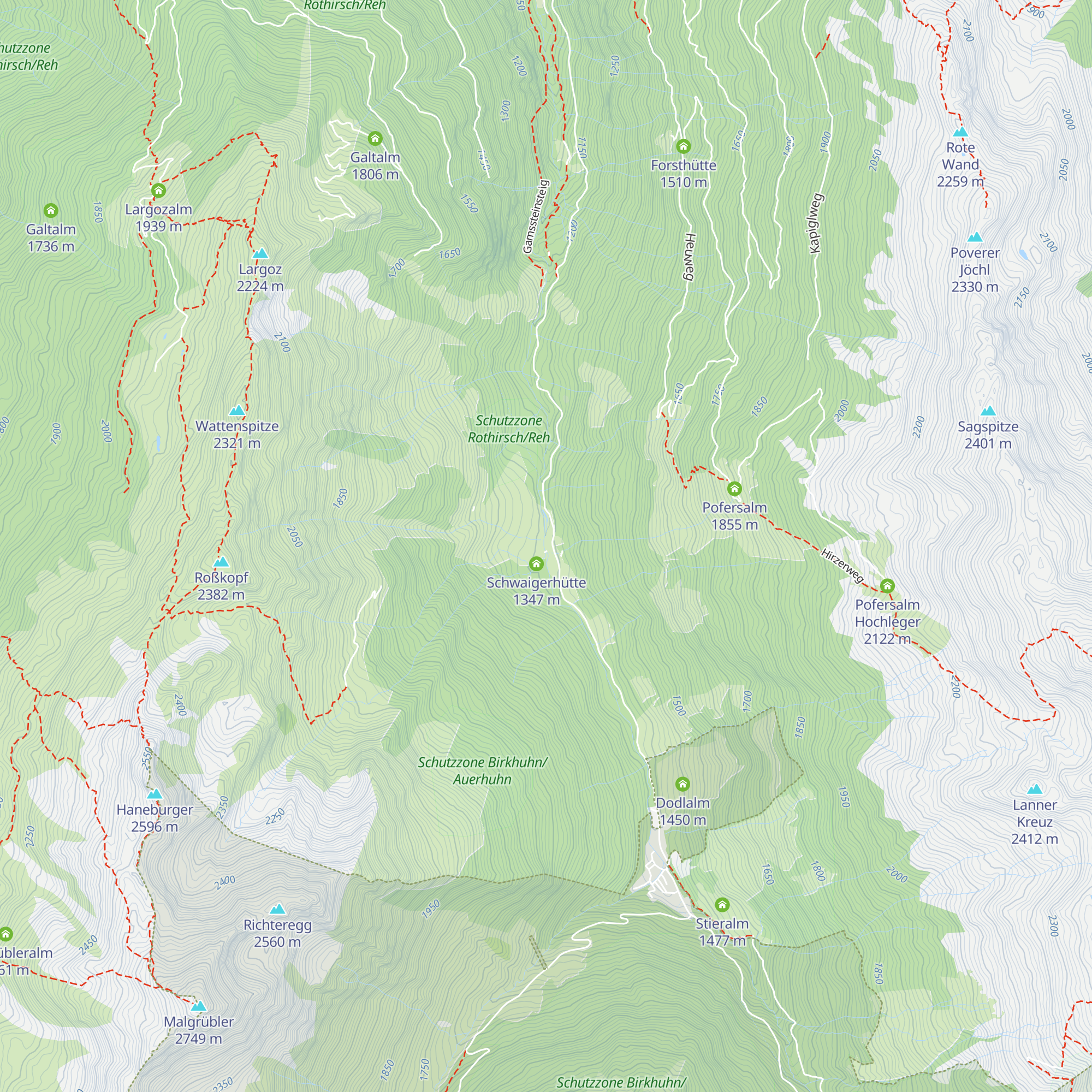 Puelacherhütte map