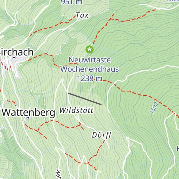Map of Alte Fluckinger Hütte