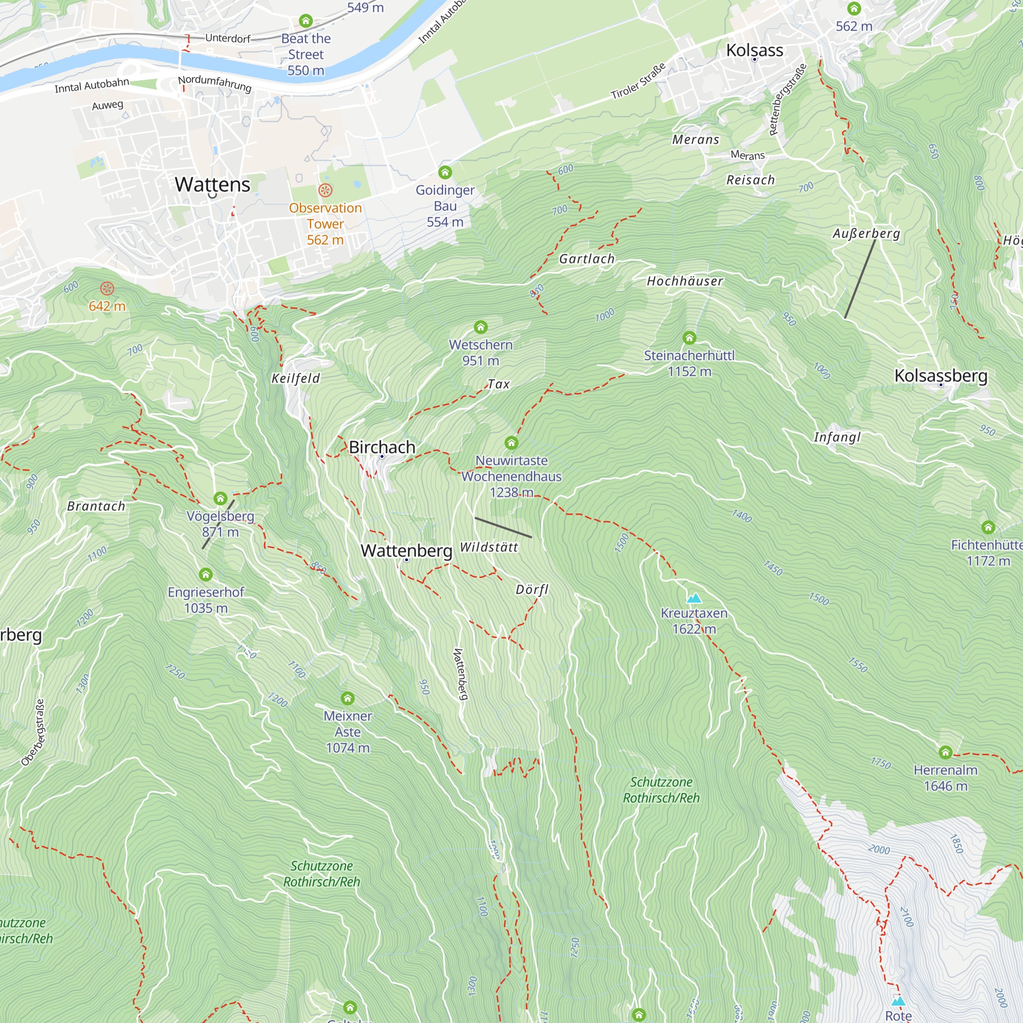 Alte Fluckinger Hütte map