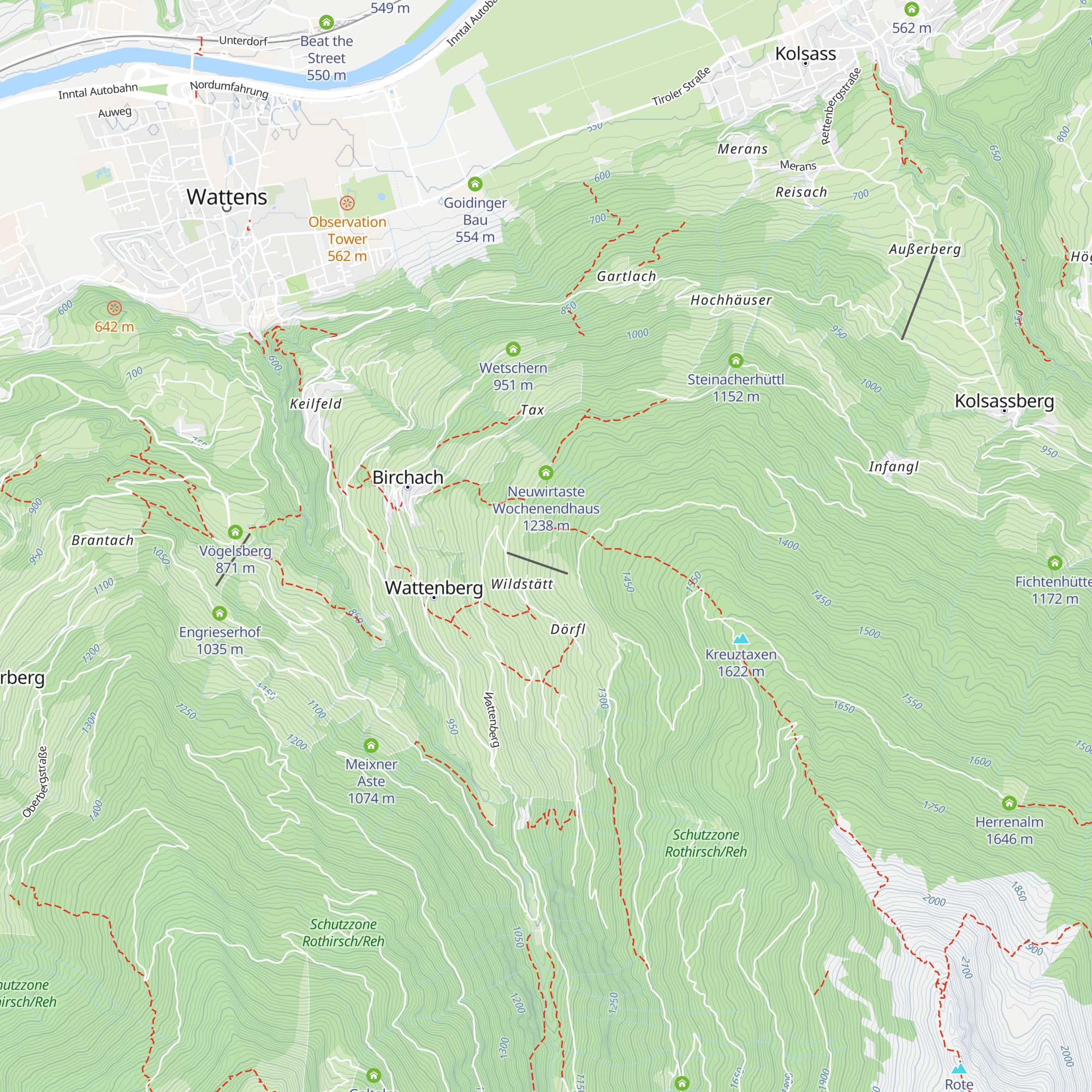 Alte Fluckinger Hütte map