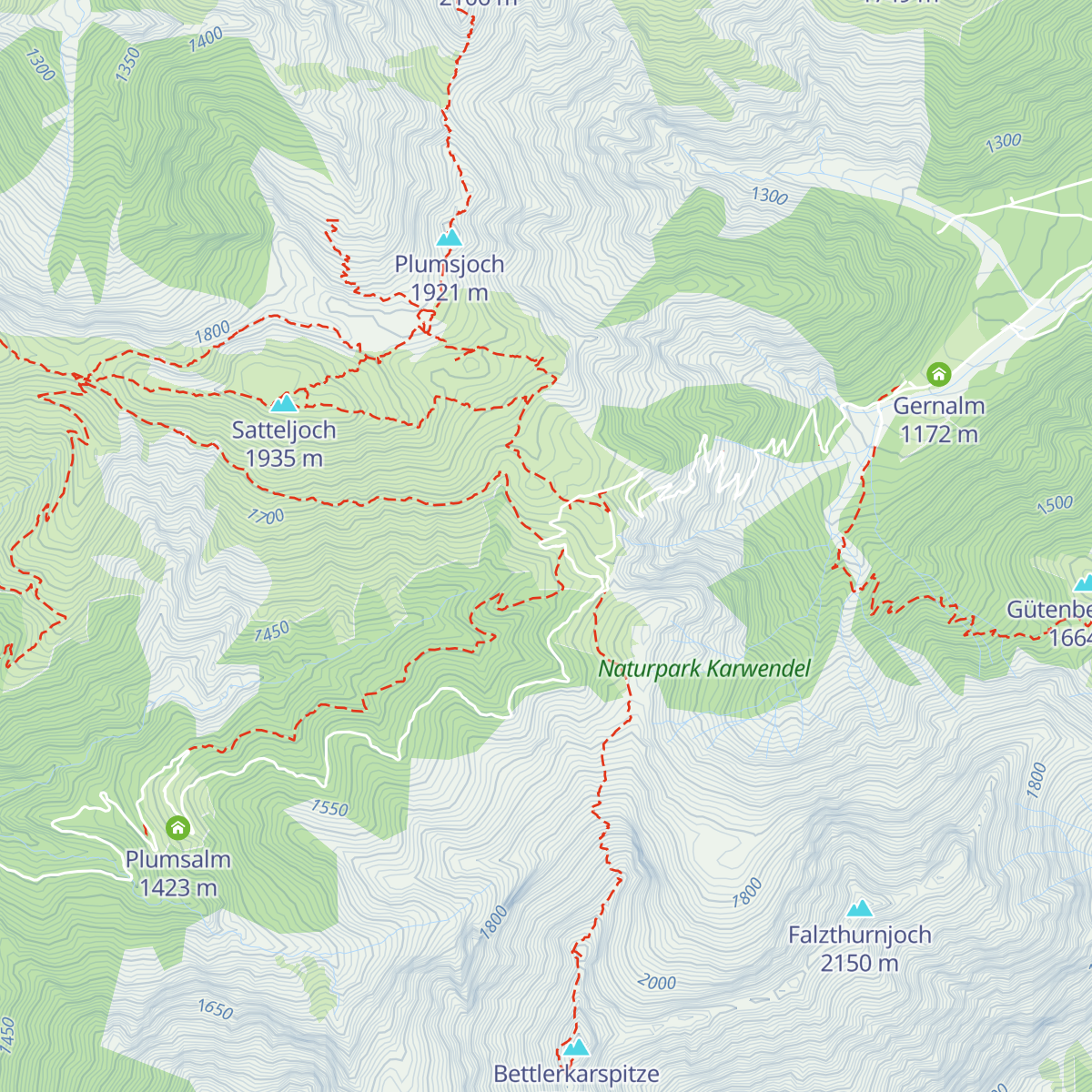 Plumsjoch-Hütte map