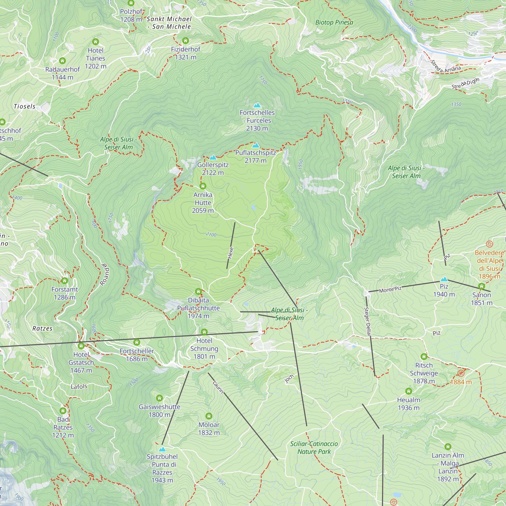 Bergrestaurant Puflatsch Ristorante map