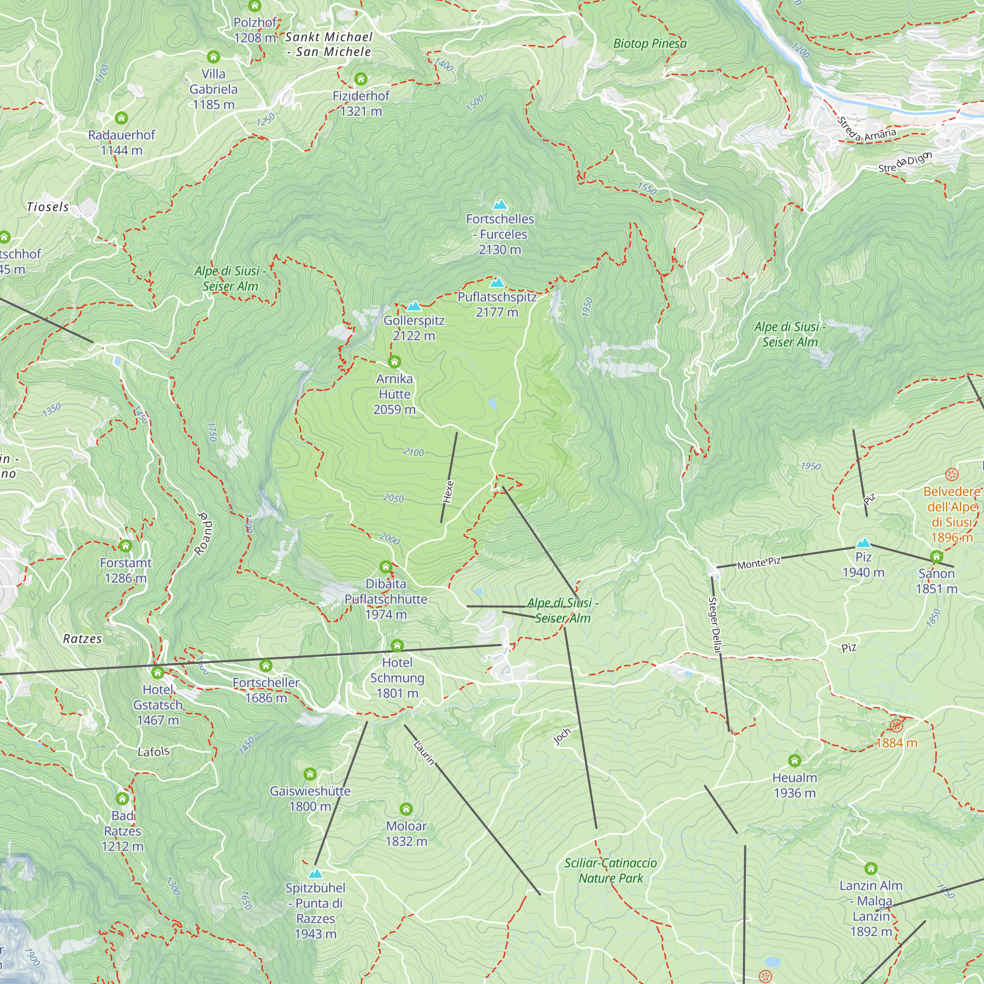 Bergrestaurant Puflatsch Ristorante map